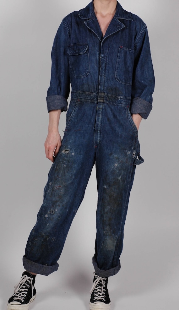 denim jumpsuit boiler suit