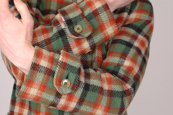 1940s wool plaid check leisure sports coat jacket… - image 7