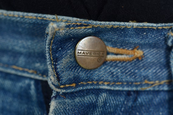 1960s Maverick  bluebell jeans, western jeans, 32… - image 3