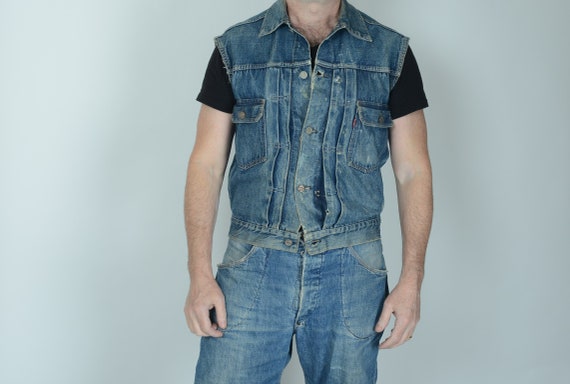 1950s Levis 507 type 2 cut off denim jacket Big E,