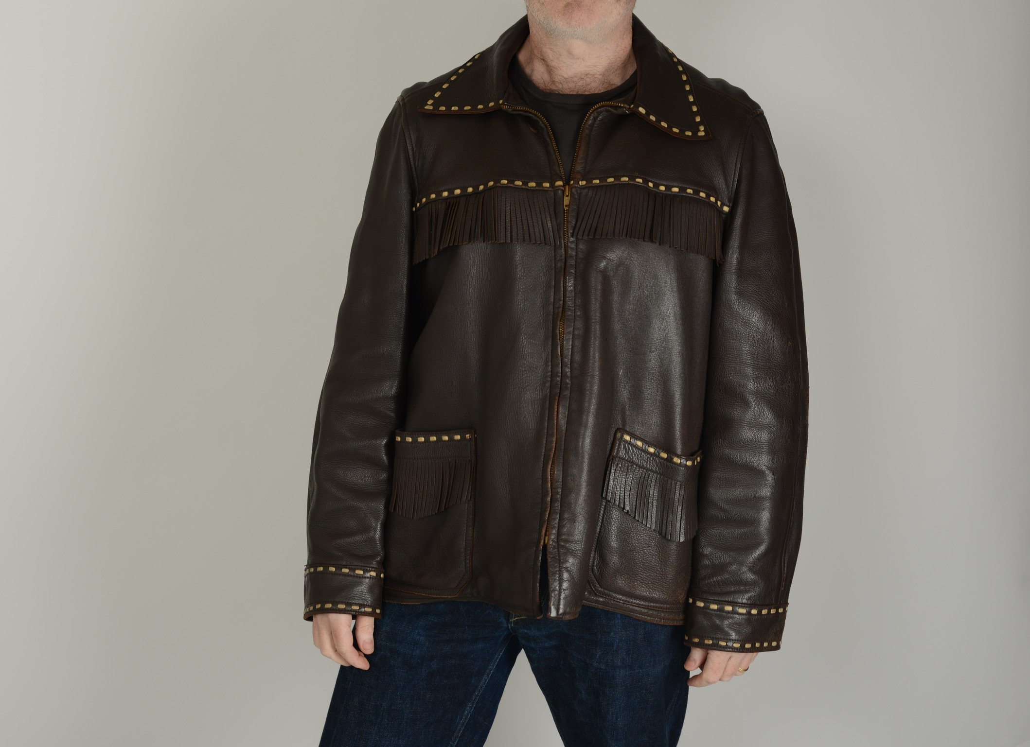 trapper leather jacket