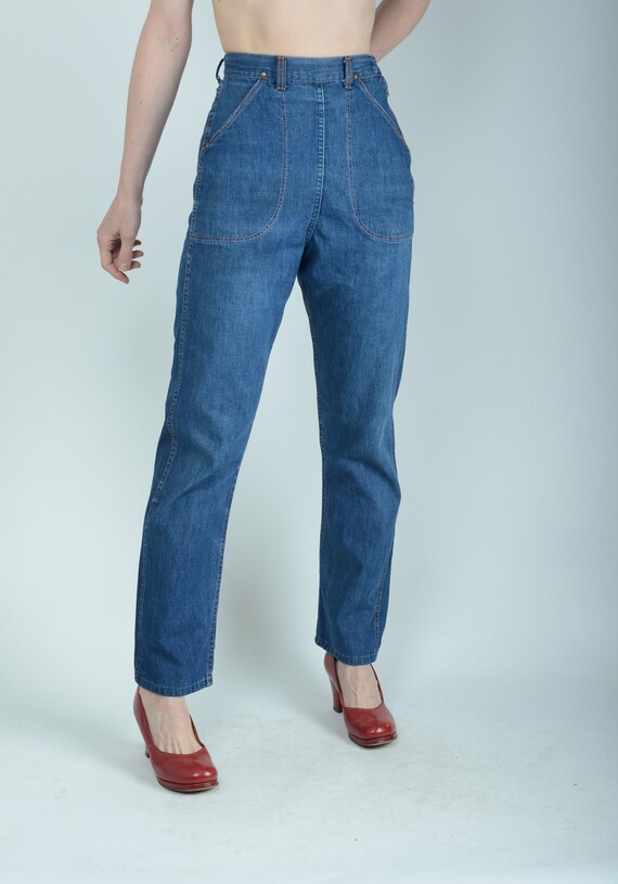 Vintage side zip jeans Clearance