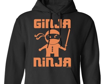 Ginja Ninja Hoodie Or Sweatshirt, Funny Gift Ginger Joke Slogan