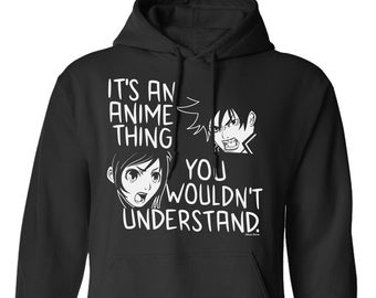 Borsa Tela In Cotone "It's An Anime Thing" – Tote Bag Sarcastica Per Otaku, Regalo Divertente, Nero