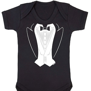 Baby Tuxedo Romper Etsy UK