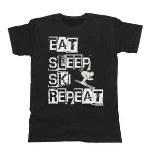 Ski T-Shirt Skiing Tshirt Weat Sleep Repeat Tee Gift Ski T-Shirt Skiing Tshirt Weat Sleep Repeat Tee Gift