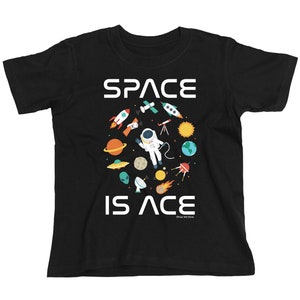 Kids SPACE IS ACE T-Shirt, Tee Cotton Boys Girls