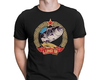 Luna 10 Rocket CCCP - Biologisch Katoen - 1966 Luna Sovjet Unie Programma Mens Space Race T-Shirt