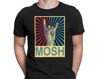 T-shirt de musique heavy metal homme - Mosh Sign - Coton Biologique