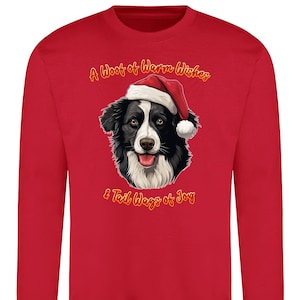 Border collie xmas jumper hot sale