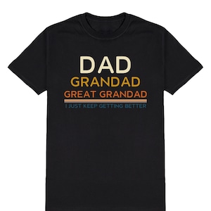 T-shirt Humour "Keep Calm I'm A Grandad" - Marque Fruit Of The Loom - Cadeau Drôle Pour Grand-père