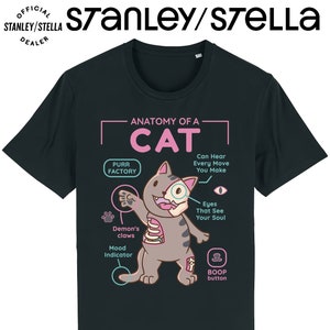 Cat anatomy shirt Etsy Espa a