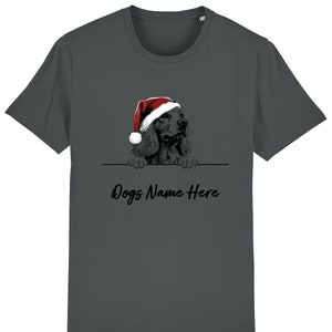 Personalised BICHON FRISE Christmas Dog T-shirt, Mens Womens Kids ...