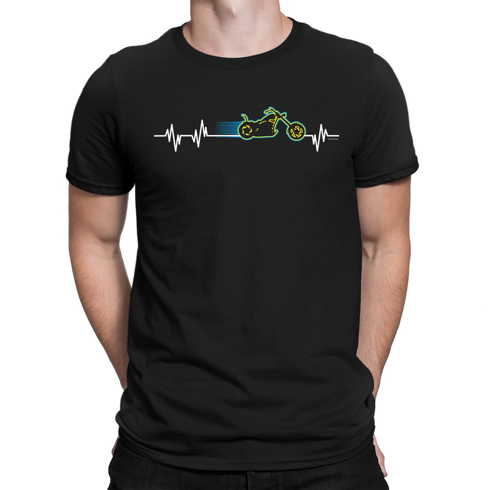 Motorrad Heartbeat - Aufkleber, Beschriftungen, T-Shirt Druck und mehr