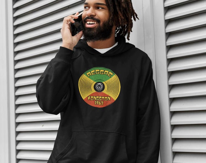 Reggae Kingston 1967 Hoodie, Mens Womens Unisex Fit Music Gift