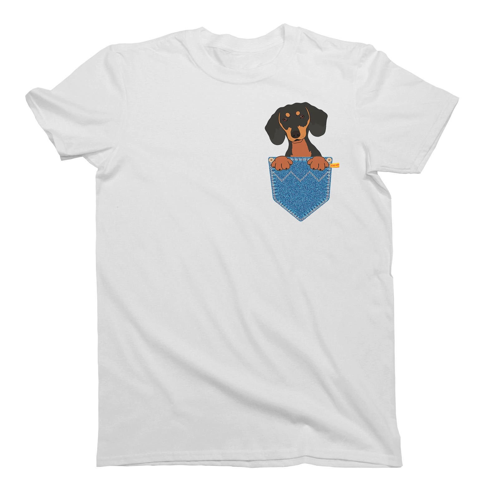 dachshund pocket tee