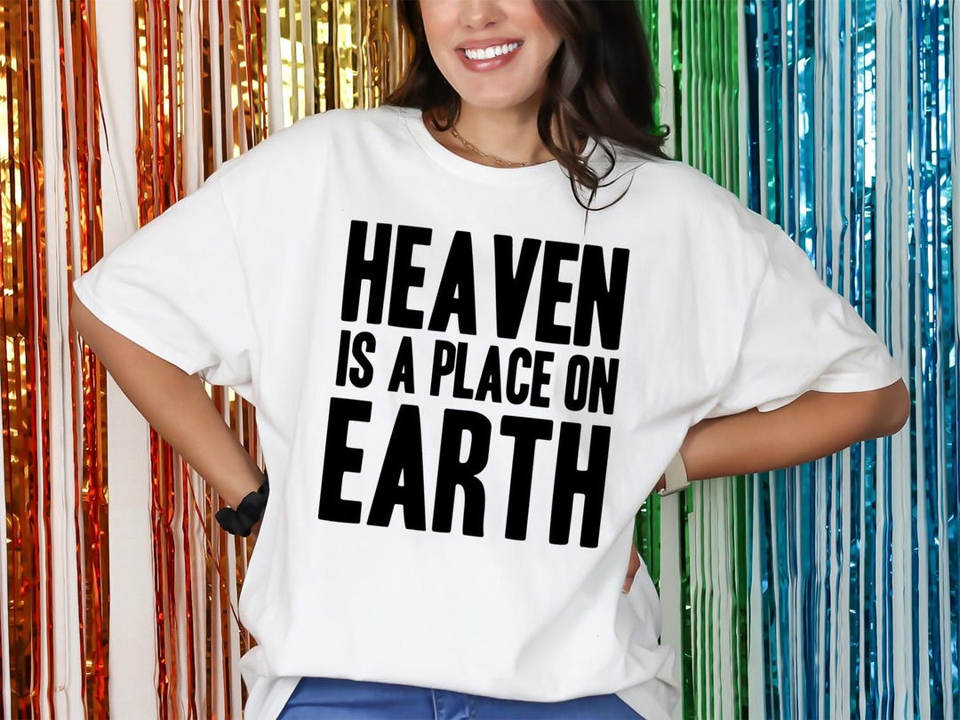 peate WELCOME TO MOVIE HEAVEN 長袖Tシャツ　フリー Heaven is A Place on Earth T-shirt, Mens Womens, Fancy Dress Party