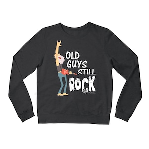 Alte Jungs Rock Gitarren Sweatshirt, Geschenk für Gitarrist, Dad Grandad Musiker Jumper