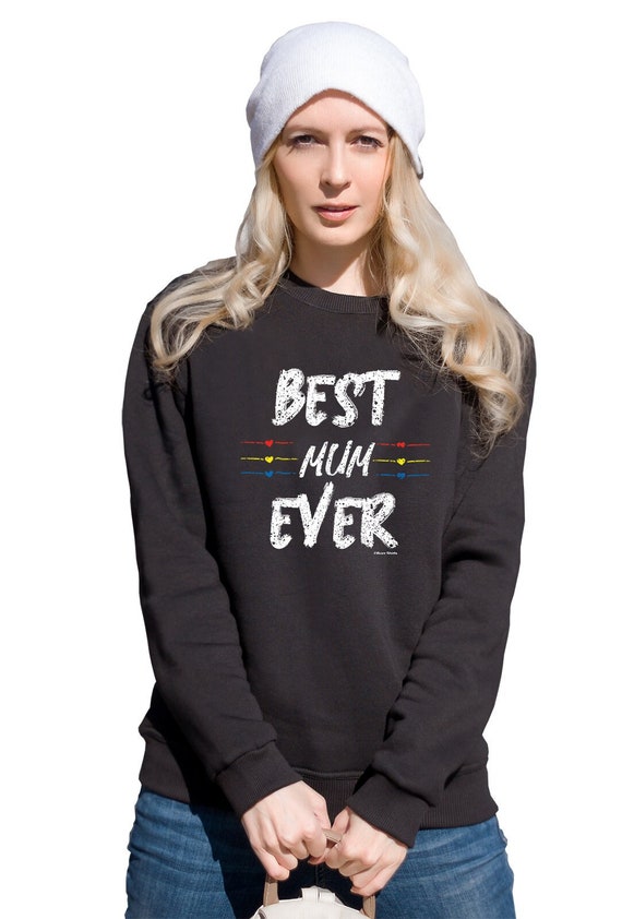Best Mum Ever Womens Sweatshirt Jumper Gift for Mother Christmas Sweater Etsy Ireland