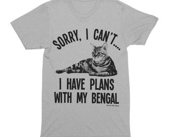 Bengal Cat T-Shirt, Boys Girls Unisex Fit Tee