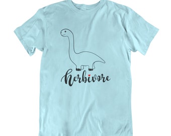 Animal Friendly Kids T-Shirt, Herbivore DINOSAUR Diplodocus, 100% Organic Eco-Friendly Boys Girls Unisex, Sustainable Gift