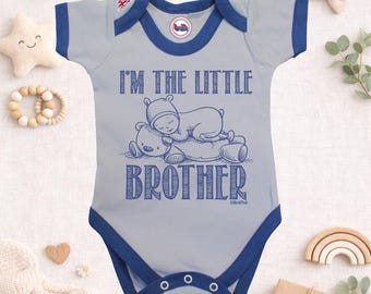 I’m the Little Brother Baby Grow – Little Brother Announcement Outfit – Baby Shower Gift –