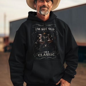 Drummer Hoodie, Im not Old Im A Classic, Mens Womens Unisex Fit Drums Music Gift