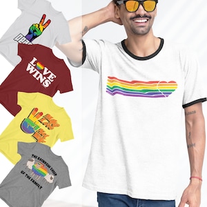 Męski wybór Gay Pride 2022 T-shirt Tęczowy LGBT Lesbijski Humor Prezent Prezent