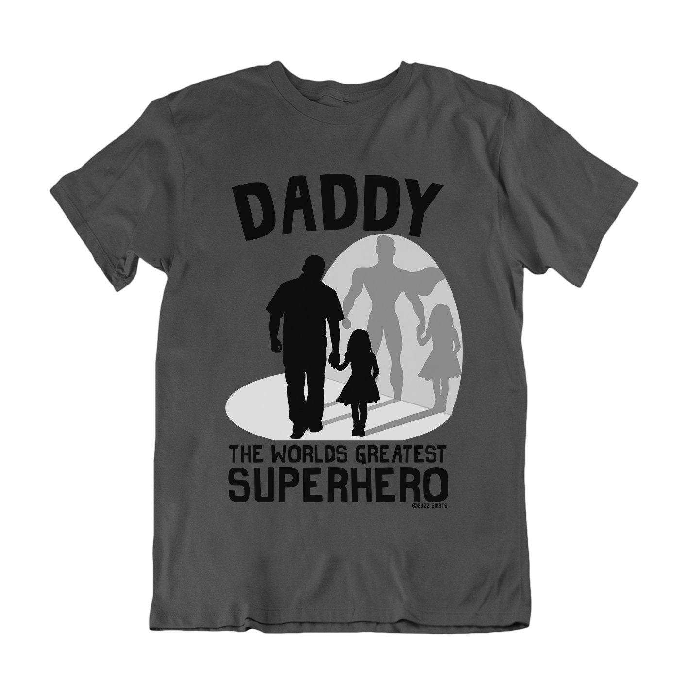 Eco Friendly Fathers Day Gift T-Shirt Organic Mens, DADDY and Daughter Our Favourite Superhero,Made From Organic Cotton