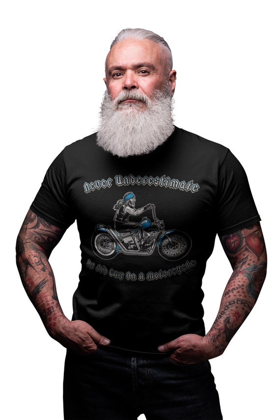 Old man on motorcycle new arrivals