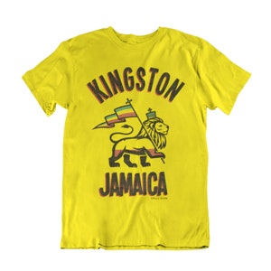 Kingston Jamaica - Mens Tee Cotton T-Shirt Retro Style Cool Fashion New