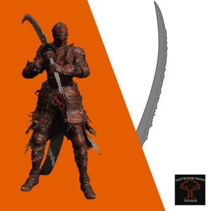 Dragon-Hunter Great Katana – 1:1 Scale Cosplay Blueprint | Inspired by Elden Ring
