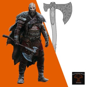 Leviathan Axe – 1:1 Scale Cosplay Blueprint | Inspired by GoW 4