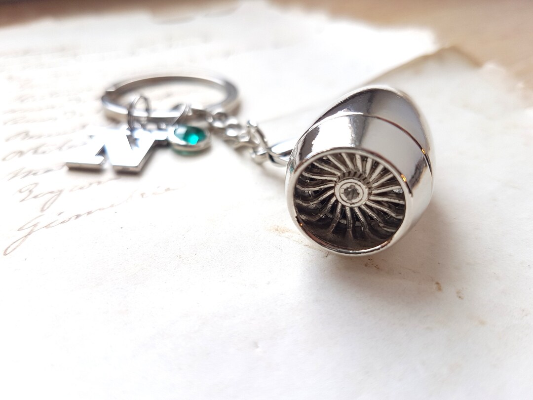Personalized Airplane Engine Keychain, Aircraft Plane, Gift Present for ...