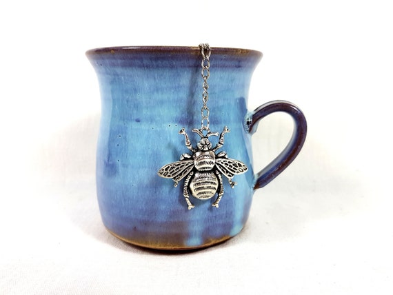 Handmade Bee Tea Infuser Reusable Tea Infuser Novelty Bee Tea Mesh Ball Handmade bee Charm Tea Infuser Bee Loose Leaf Tea Ball Yellow Bee Lovers Gift