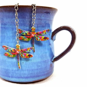 Mesh Tea Infuser Ball med LIBEL, för losse bladthee, Theezeef, high tea minnaar, cadeau voor haar, unik cadeau, mycket färgig insekt