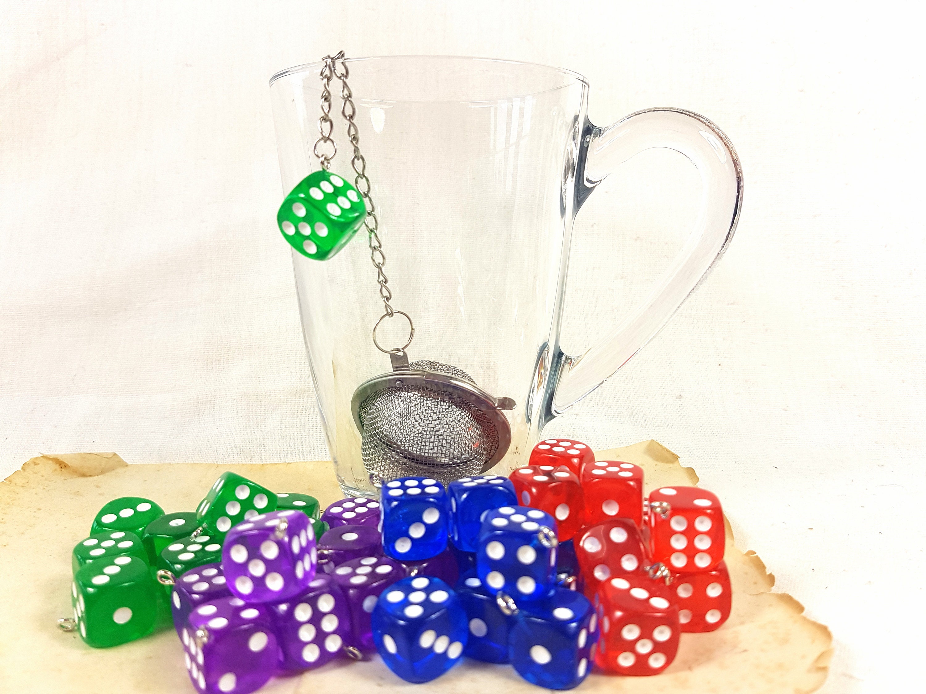 Mesh Tea Infuser Ball avec Dés, Pour Le Thé en Vrac, Passoire, Amateur de Thé, Cadeau Lui, Unique Ne