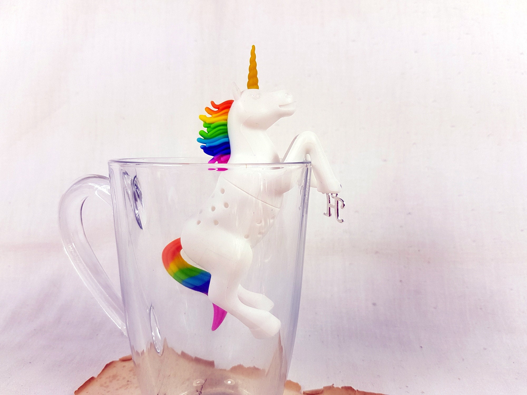 Tea Infuser UNICORN Animal Letter Monogram Personalized Gift Etsy