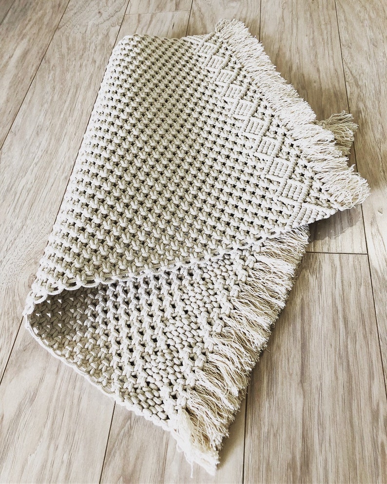 Macrame Placemat Modern Macrame Coasters Macrame Table Mat Etsy