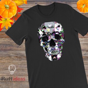 Crystal Skull Multicolor Halloween Short-Sleeve Unisex T-Shirt