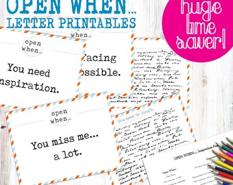 Open When Letters Etsy