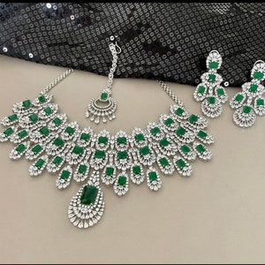Kiara Advani Celebrity Inspired Heavy Bridal Emerald Green - Etsy