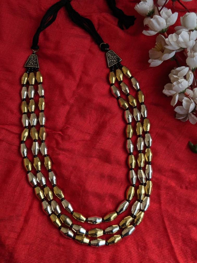 Indian Jewellery Dholki Beads Necklace Handmadeethnic - Etsy