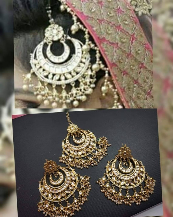 Indian Jewelery Traditional Jewelry High Quality Golden Tone