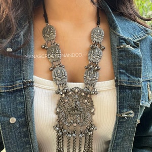 Lord Ganesha necklace earrings, high quality, handmade, ethnic jewellery Indian jewellery, black polish
