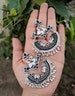 Afghani Jewelery,Afghani German silver earrings 