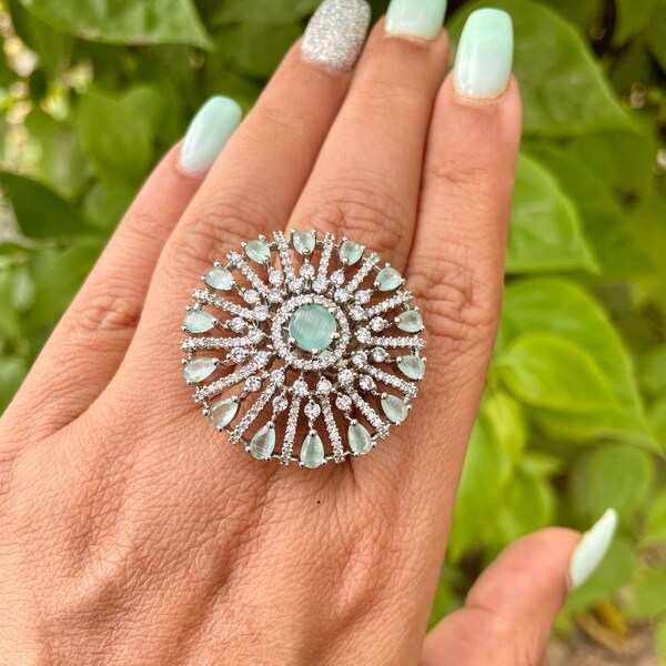 Mint Ring Etsy