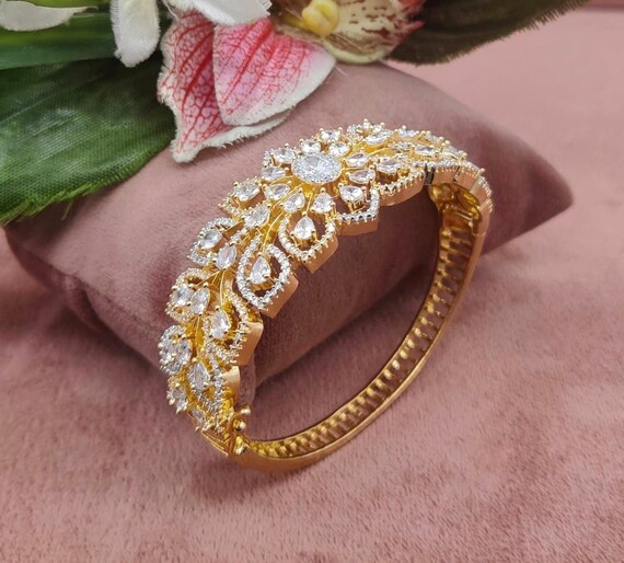 Openable American Diamond kanda bangle | Indian Designs Stylish CZ AD