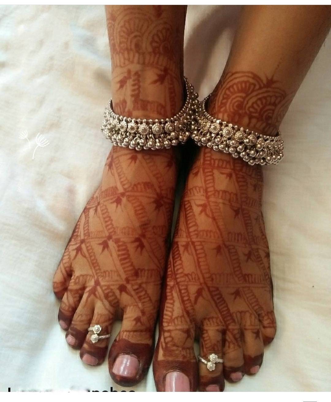 Pagpan | Anklet designs, Silver anklets designs, Bridal anklet