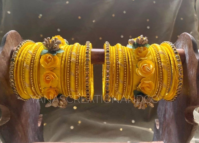 Silk gota bangles,Indian Jewelery, bangle, ethnic Jewelery traditional Jewelery,wedding Jewellery, high quality, image 2